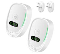 Air Purifier for Home Bedroom Plug-In, Ionic Mini Portable Air Freshener with Negative Ions for Fresher Air, Low-Noise Filterless Ioniser for Kitchen/Office/Bathroom-2 Pack