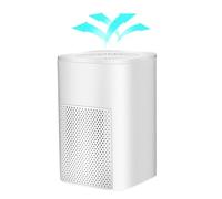 Air Purifier for Home Bedroom Small USB Desktop Air Purifiers, Ionic Air Purifier with HEPA Filter, Effectively Removes Dust, Cigarette Smoke, Pet Odors, Pollen, Ultra Quiet Powered by USB (White)