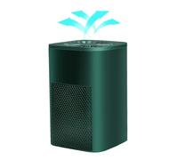 Air Purifier for Home Bedroom Small USB Desktop Air Purifiers, Ionic Air Purifier with HEPA Filter, Effectively Removes Dust, Cigarette Smoke, Pet Odors, Pollen, Ultra Quiet Powered by USB (Green)