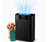 SereneLife Air Purifier for Home - Smart Room Air Purifier with Sleep and Automatic Modes, WiFi and App Control, Ultra Quiet, Removes Dust, Pet Hair and Odor for Large Rooms up to 100 m² (Black)