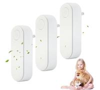 Air Purifier, Ionic Air Purifier Plug In Uk, Ionic All-In-One Air Purifiers,Mini Portable Negative Ion Generator, Filter-Free Purifier, Instantly Cleans Air, Quiet Operation (3Pcs)