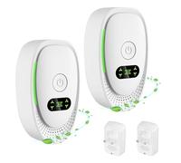 Air Purifier Plug In Air Ionizers, Negative Ion Technology Air Purifier, for Bedroom Smokers, 2-Pack Plug-In, Portable Mini Ioniser for Home, Quiet Odour Remover for Pets, Toilets, Offices, Rooms