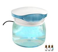 Air purifier with 30ml Essential Oils for Bedroom,Water Washed Purifier with Led Colour Changing Light,Dust Cleaner Air Filter for Living Rooms Offices Home Aromatherapy & Relaxation
