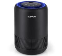 Air Purifiers for Bedroom Pets Smokers in Home, H13 True HEPA Filter Air Cleaner for 215 ft² Coverage with Fragrance Sponge, Night Light, Timer, 100% Ozone Free, Pet Dander, Odors (BS-01 Black)