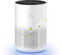 Air Purifiers for Bedroom up to 588 Ft², 20dB Bedroom Air Purifier for Small Room Removes Dust Pets Hair Smoke Odor with Aromatherapy Function(White)