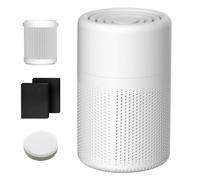 Air Purifiers for Home Bedroom H13 HEPA Filter Ultra Quiet Desktop Portable Air Purifier with Aromatherapy Diffuser No Ozone Air Cleaner for Pet Dander, Pollen, Odor, Smoke, Allergies, Dust (White)