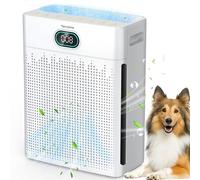 Air Purifiers for Home Cover Up to 2200 Ft², HEPA Air Purifier with Washable Pre-filter, Pet mode, PM 2.5 Air Quality Monitor Fragrance Sponge for Smoke, Odor, Dander, Pollen (White)