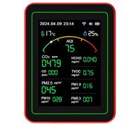 Air Qualities Pollution Meter Air Qualities Detector CO2 PM2.5 Formaldehyde TVOC Temperature Humidity Meter Tester Tester