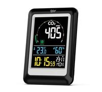 Air Quality Detector, 5 in 1 Air Quality Monitor CO2 Meter Real-time Dectect Carbon Dioxide Meter Digital Temperature Humidity Detector