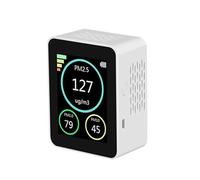 Air Quality Detector, PM2.5, Haze Particle Monitor, Concentration Dust Particle Detection, PM2.5 PM1.0 PM10 Air Tools(Bianco)