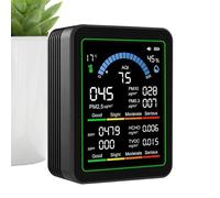 Air Quality Monitor - 1.38x3.54cm Home Air Tester | Indoor Outdoor Detection Device - Portable Quality Testing Meter with Charging Cable for Pollution and Healthy Living