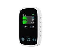 Air Quality Monitor, 3 in 1 Air Quality Tester CO Temp Meter LCD Digital Carbon Monoxide Detector(Bianco)