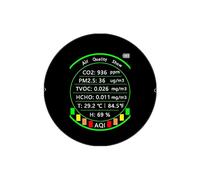 Air Quality Monitor, 7in1 Air Quality Meter PM2.5 CO2 TVOC HCHO Temperature Humidity Tester Portable Color Display Carbon Dioxide Detector,for Home Office School Hotel(7 in 1 White WiFi) (7 in 1