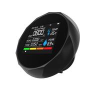 Air Quality Monitor - ABS Monitor with Data Time - 94mm Automatic Carbon Dioxide Detector | Humidity Air Quality Tester for Home, Grow, Tents, Gym, Offices, Travel, Camping, Car