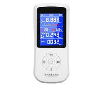 Air Quality Monitor, Accurate Tester for CO2 HCHO TVOC, Multifunctional Air Gas Detector, Real Time Data Recording, for Home Office, Trip Camp RV Car