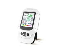 Air Quality Monitor, Air Quality Detector Dingmeng English Version Measures Dust PM2.5 Formaldehyde HCHO Temperature And Humidity