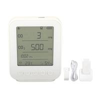 Air Quality Monitor, Car CO2 Detector with Temperature Pressure Humidity Sensor, 7 in 1 Air Quality Meter 5V for Vehicle Monitoring