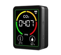 Air Quality Monitor - Digital Temperature Humidity Tester, Precision Sensor, Compact Indoor Air Detector, Multifunction Environmental Monitor | For Home, Cham