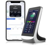 Air Quality Monitor, DM72B Indoor Multi-Function Air Quality Detector Sensor Wifi Data App, USB Analyzer Meter For Home Office School