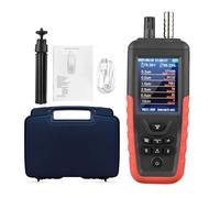 Air Quality Monitor, Dust Particle Counter 3/6-Channel PM2.5 PM10 Detector With 3.2-inch Backlight Color Screen Air Quality Tester Home Use Tester for Indoor/Outdoor, Air Pollution Detection(TC-8200 6