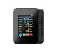 Air Quality Monitor,Gas Detector, 6 In 1 CO2 Meter Air Quality Monitor CO Detector LCD Display Gas Detector CO2 Sensor Analyzer,Home/Kitchen(Nero)