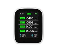Air Quality Monitor High Accurate Sensors, Air Quality Tester with WiFi, Large LCD Color Display for Home Office, NDIR Infrared Carbon Dioxide Sensor