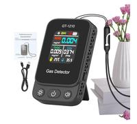 Air Quality Monitor Indoor - Battery Powered Sensor, Professional Carbon Dioxide Detector, Real-Time Display, Testing Device | Home Bedroom Desktop Car Hotel School Temperature Humidity Control