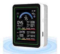 Air Quality Monitor - Portable Indoor Detector, Advanced Environmental Tester, Precision Sensor Unit | Durablle Room Air Measurement Tool for Bedroom House Office Indoor Outdoor Use