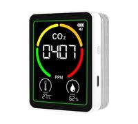 Air Quality Monitor - Temperature Humidity Tester, Digital Precision Sensor, Real-Time Air Quality Device | Home Indoor Bedroom Dormitory Hotel Travel RV Office School Hospital Environment Monitoring