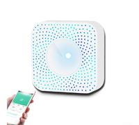 Air Quality Tester, For Tuya For Zigbee 6 In1 Temperature Humidity PM2.5 Carbon Dioxide Monitor With Voice Control Compatible For Alexa For Google(For Zigbee)