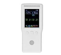 Air Quality Tester, PM2.5, CO2, HCHO, TVOC Detector with Color Screen, Portable for Home Office, Backlit Display, Easy Charging, Easy Carry, Real Time Data