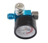 Air Regulator Gauge with Moisture Separator Inline Filter for Spray Airbrush Kit 1/4 NPT(D)