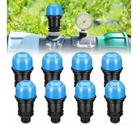 Air Release Valve 3/4 Inch High Temp Safety Valve for Garden Watering - Auto Open Close External Thread 8 Pack(3/4 Inch)