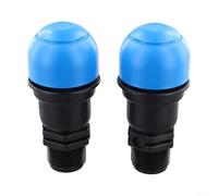 Air Release Valve 3/4 Inch PP Automatic Air Vent for Irrigation Systems - NPT Threaded Drainage Solution Garden Turf Farming 4 Pack(1 Inch)