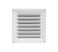 Air Return Grille Cover - Square Metal Mesh Design for HVAC Ventilation | Black & White(White,25-25cm)