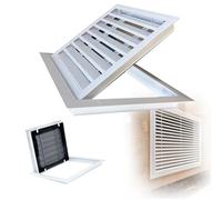 Air Return Vent Cover Grill, Decorative Return Air Grille with Removable Louvered Access Panel and Filter for Home, Office, Warehouse Use