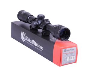 Air Rifle Scope Nikko Mountmaster 4x32 IR PX AO Adj Sight + 11mm 3/8" Mounts
