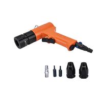 Air Rivet Nut Gun Pneumatic Riveter Alloy Steel Heavy Duty Riveting Tool for Automobile Manufacturing Home Appliances KV7801F with 2 Gun Tips 2 Adapter Rods M3 M4 Size 1500rpm 0.6 (Japanese Style)