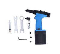Air Riveter 2.4-4.8mm Pneumatic Rivet Puller, Industrial Grade Hydraulic Riveting Tool with Rotary Universal Joint and Top Oil Injection Hole for Metal Plate Fastening