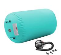 Air Roller Air Barrel Inflatable Tumbler Roll Inflatable Tumbling Gymnastics Mat Air Tumble Track Backbend Trainer with Pump for Training Tumbling Yoga Backflip (Green, 120 x 90 cm)