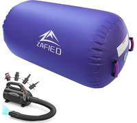 Air Roller Gymnastics, Air Roll Inflatable Air Barrel Gymnastics Yoga Roll with Air Pump Tumbling Mats Training Mat Gymnastics Mat Fitness Roll