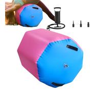 Air Roller Gymnastics Barrel - Foldable Inflatable Gym Training Mat with Electric Pump, 10 13 16 20/4 Inch Roller Track