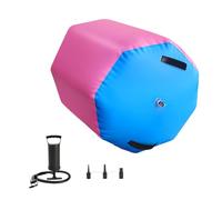 Air Roller Gymnastics Barrel - Inflatable Training Mat For Balance, Tumbling, And Yoga Practice | Durable PVC Air Track Cylinder With Electric Pump, Portable Fitness Tool For Home Gym, Cheer, And Gymn
