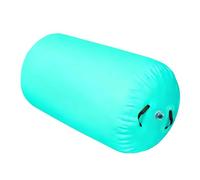 Air Roller Gymnastics Barrel Inflatable Tumbling Roller Back Handspring Trainer, Inflatable Air Barrel Gymnastics Training Mats for Body Coordination Backhandspring Home Gym,Green-80 * 100cm Manual