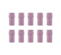Air Sandblaster Ceramic Nozzle 6mm Diameter for Surface Polishing - Long Life Blasting Tool for Metallurgical Casting Deoxidization 35mm Pink 10 Pack(4.5mm)