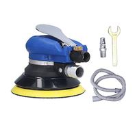 Air Sander Pneumatic Orbital Grinder, 5in Vacuum Orbital Sander Kit with 10000RPM High Speed for Polishing Sanding Grinding, Includes Air Hose and Wrench for Auto Body (Japanese Style)
