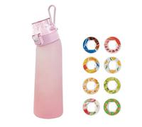 Air Scent Flavoured Water Bottle With 8 Flavour pod | BPA-Free, Scented, 0 Sugar & 0 Calorie | Ideal Sports Bottle for Fitness, Outdoor & Gym | Fruit Fragrance Starter Set