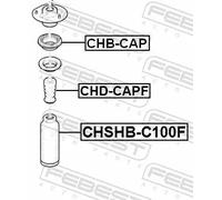 Air shock absorber cover Front Axle CHSHB-C100F FEBEST for KIA HYUNDAI OPEL
