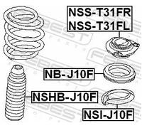 FEBEST NSHB-J10F Protective Cap/Bellow, shock absorber for NISSAN,NISSAN (DFAC),