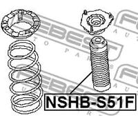 Air shock absorber cover Front Axle NSHB-S51F FEBEST for NISSAN INFINITI
